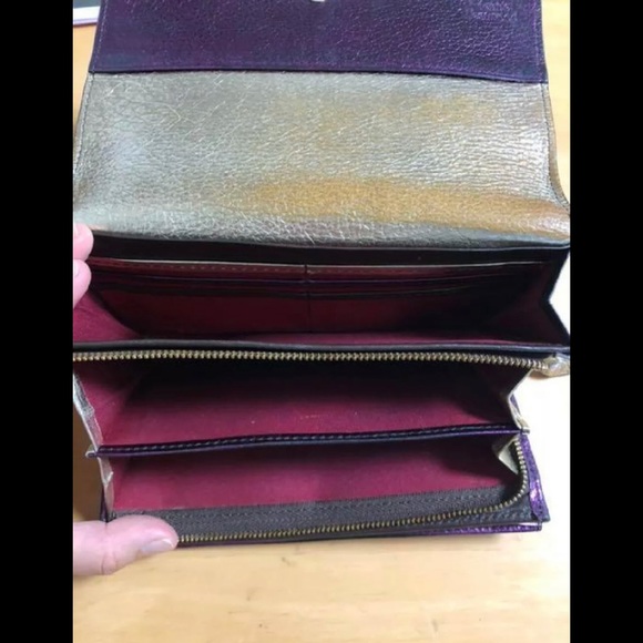 Vivienne Westwood galaxy stars long wallet universe pink and navy - Picture 3 of 7